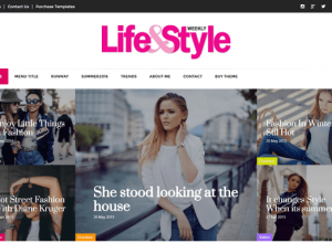 Lifestyle Magazine blogger template