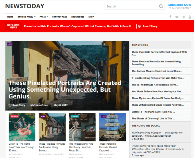 NewsToday magazine WordPress Theme